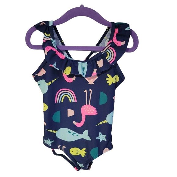 Just one you by Carter's Other - Just one you by Carter's One Piece Swimsuit Ruffle Strap Blue Size 5T